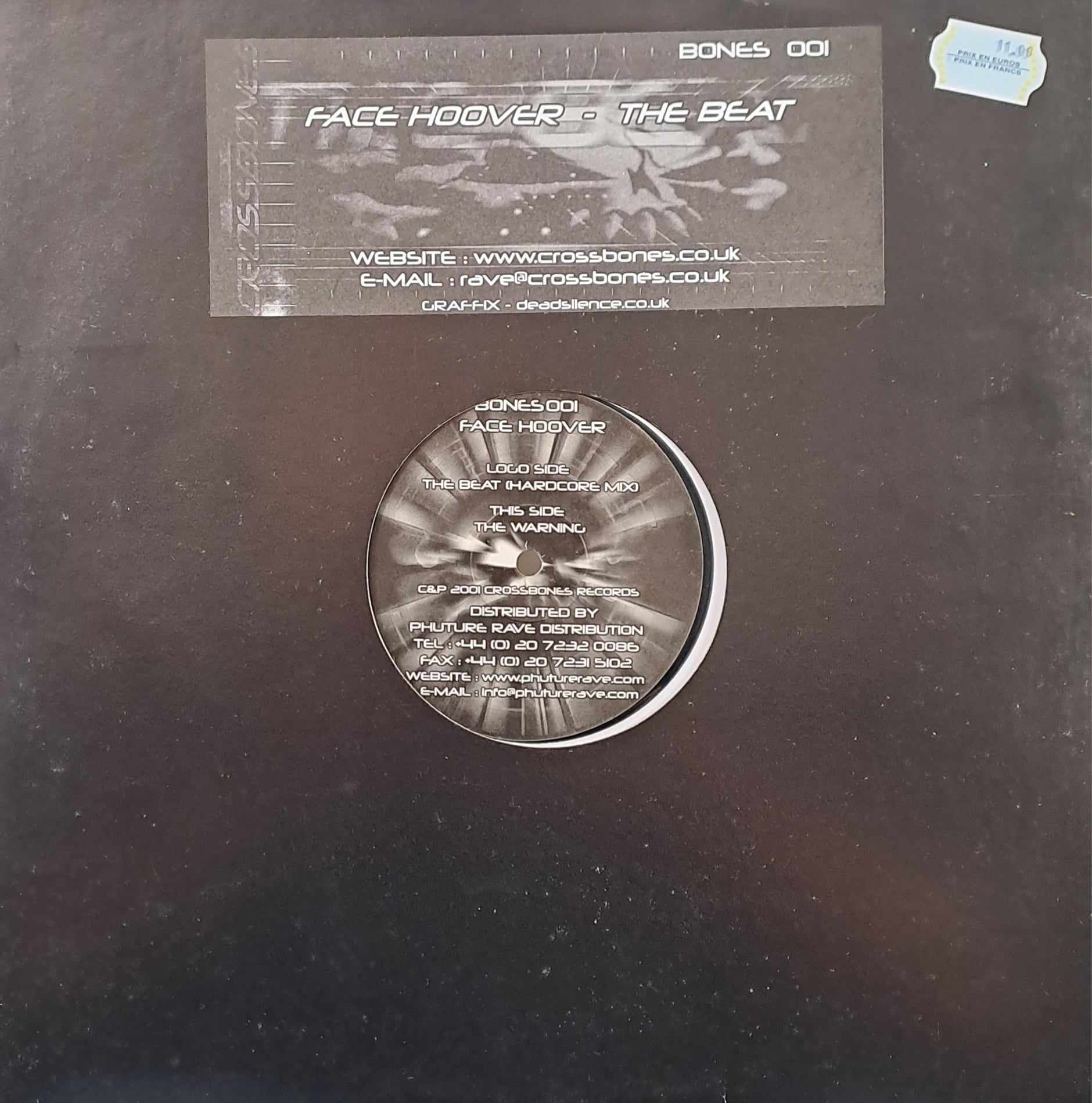 Crossbones 001 (une seule copie) - vinyle gabber